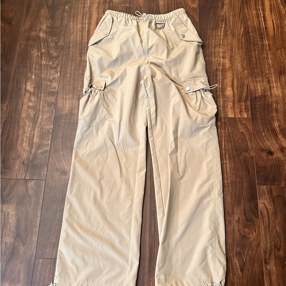 Miss‎ Lola Tan Cargo Pants with Relaxed Fit